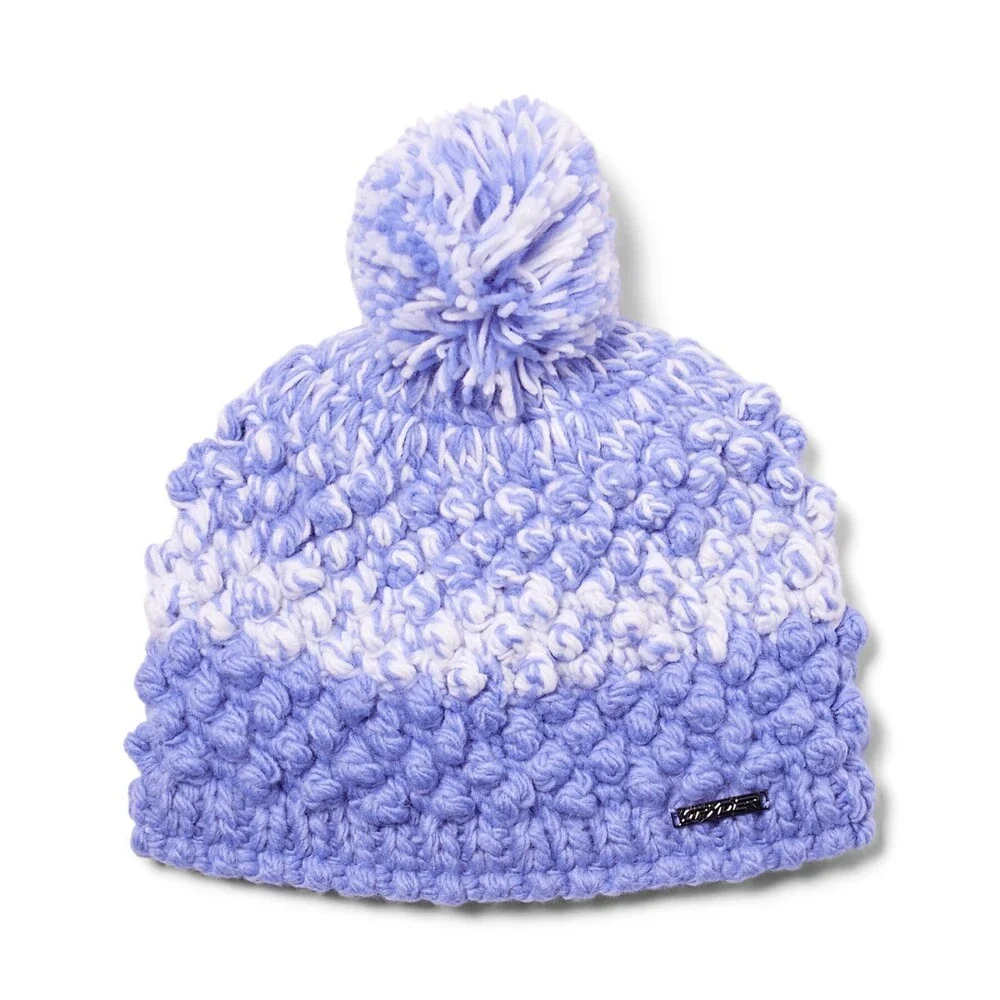 Spyder Brrr Berry Pom 38S555304-CLP Beanie Girls XS/S Purple Fleece Lined JDM714